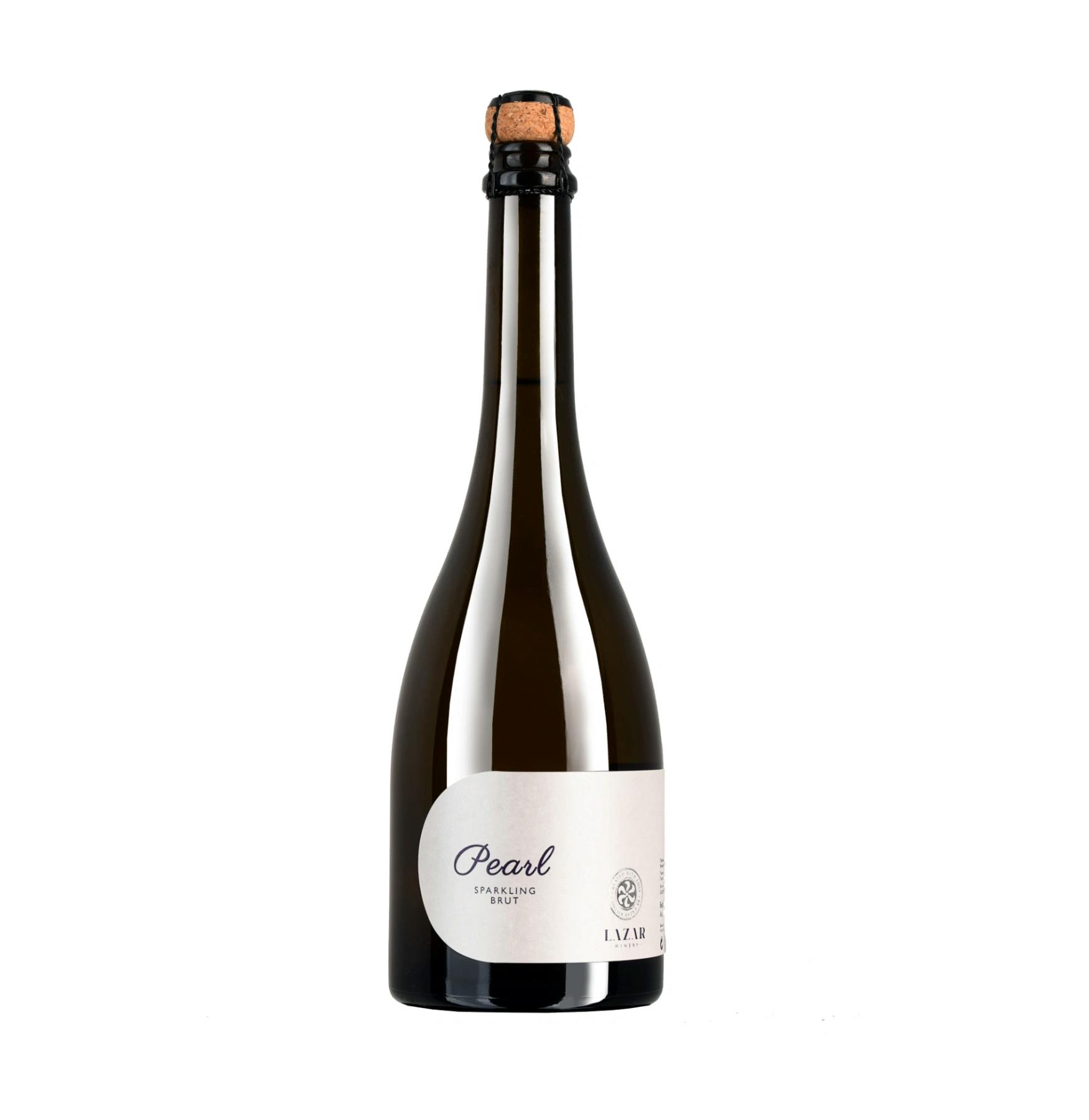 Lazar Pearl Sparkling Brut 0,75 l - Penušavo belo vino